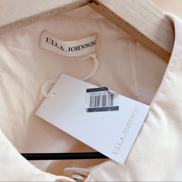 ULLA JOHNSON Marietta Puff Sleeve Blouse Ivory size US6 - Picture 10 of 11